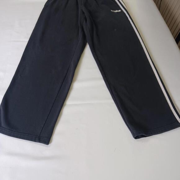 Adidas GD5471 Men's Black/White 3 Stripe Fleece Jogger Sweatpants Size L (30×30) - Picture 15 of 16